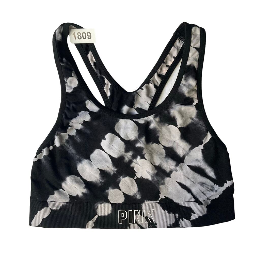 PINK Sport Women’s Sport Bra size XS, Black & White